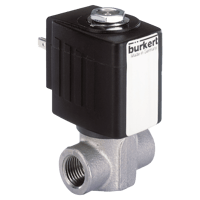 Burkert Servo-Assisted 2/2-Way Piston Solenoid Valve, 6240
